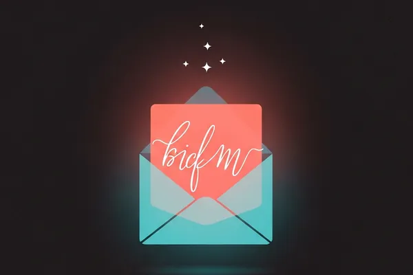 AI cover letter emerging from envelope